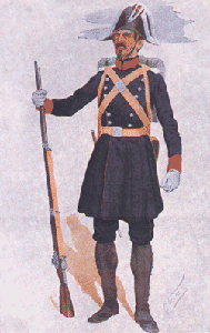 Guardia de Infantería de la época fundacional